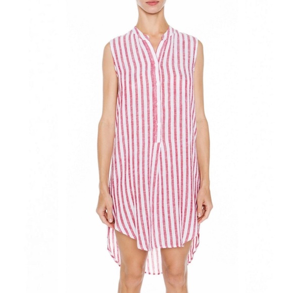 Rails | Jules Linen Blend Tunic Striped Preppy Top - Picture 8 of 8
